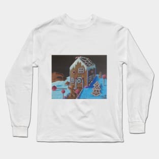 Gingerbread House Being Destroyed Long Sleeve T-Shirt